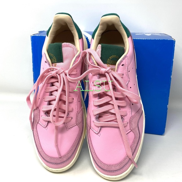 Adidas Supercourt Pink Leather Women’s Sneakers - Picture 5 of 10